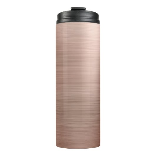 Bouteilles Isothermes Brossé Faux Rose Or Metallic (Devant)