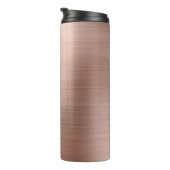 Bouteilles Isothermes Brossé Faux Rose Or Metallic (Tourné sur la droite)