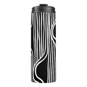 Bouteilles Isothermes Brosse le motif de grunge. Vintage blanc et noir. 