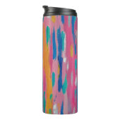 Bouteilles Isothermes Brosse rose Abstraite Impression (Tourné sur la droite)