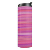 Bouteilles Isothermes Brosse rose et violet rayée (Tourné sur la gauche)