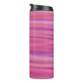 Bouteilles Isothermes Brosse rose et violet rayée (Tourné sur la droite)