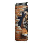 Bouteilles Isothermes Brown animal moderne Tigre 3D (Tourné sur la gauche)