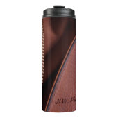 Bouteilles Isothermes Brown faux cuir dézippé élégant (Devant)