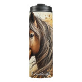 Bouteilles Isothermes Brown Horse Sunflower Butterfly Serenity (Devant)