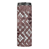 Bouteilles Isothermes Brown, motif de fleurs (Dos)