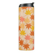 Bouteilles Isothermes Brown Orange Automne Floral Feuille Y2K Motif (Tourné sur la gauche)