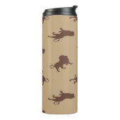 Bouteilles Isothermes Brown silhouette de lion (Tourné sur la gauche)