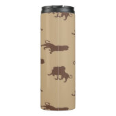 Bouteilles Isothermes Brown silhouette de lion (Dos)