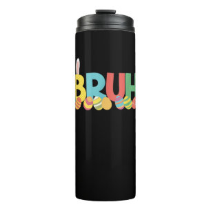 Bouteilles Isothermes Bruh Bunny Pâques mème mignon Pour Enfants _11