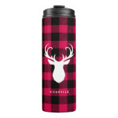 Bouteilles Isothermes Buffalo Plaid and Deer (Devant)