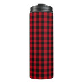 Bouteilles Isothermes Buffalo plaid Motif noir et rouge (Devant)