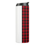 Bouteilles Isothermes Buffalo plaid Motif noir et rouge (Tourné sur la gauche)