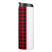 Bouteilles Isothermes Buffalo plaid Motif noir et rouge (Tourné sur la droite)