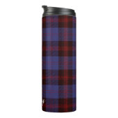 Bouteilles Isothermes Buffalo plaid navy blue red monogram name (Tourné sur la droite)