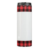 Bouteilles Isothermes Buffalo Plaid Snowman Face (Dos)