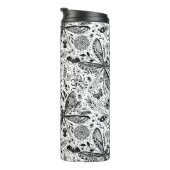 Bouteilles Isothermes Bugs de Doodle sur bleu foncé (Tourné sur la droite)