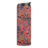 Bouteilles Isothermes Bugs de Doodle sur corail rouge (Tourné sur la gauche)