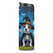 Bouteilles Isothermes Bull Terrier Chiens Citrouille Halloween Funny (Tourné sur la droite)