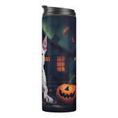 Bouteilles Isothermes Bull Terrier Citrouille Halloween effroi (Tourné sur la droite)
