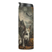 Bouteilles Isothermes Bull Terrier Halloween Night Doggy Délice (Tourné sur la droite)