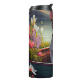 Bouteilles Isothermes Bull Terrier sur une pagaie : une aventure Pittore (Tourné sur la gauche)