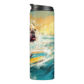 Bouteilles Isothermes Bulldog Beach Surf Peinture (Tourné sur la droite)