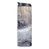 Bouteilles Isothermes Bulldog Qu'Il Neige Noël Brossé (Tourné sur la droite)