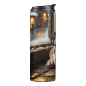 Bouteilles Isothermes Bulldog with Christmas Lights Holiday (Tourné sur la gauche)