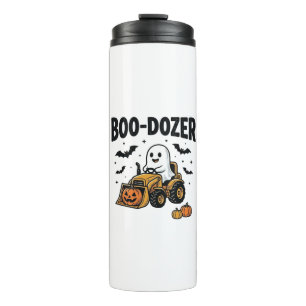 Bouteilles Isothermes Bulldozer fantôme de Halloween Boo-Dozer Design_1