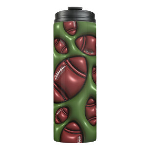 Bouteilles Isothermes Bulle gonflée Football Sporty 3D Tumbler
