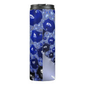 Bouteilles Isothermes Bulles fractales Ombre Bleu Abstrait (Dos)