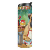 Bouteilles Isothermes Bullmastiff Fête Baking : Noël festif (Tourné sur la gauche)