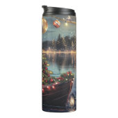 Bouteilles Isothermes Bullmastiff Noël Festive Voyage (Tourné sur la droite)