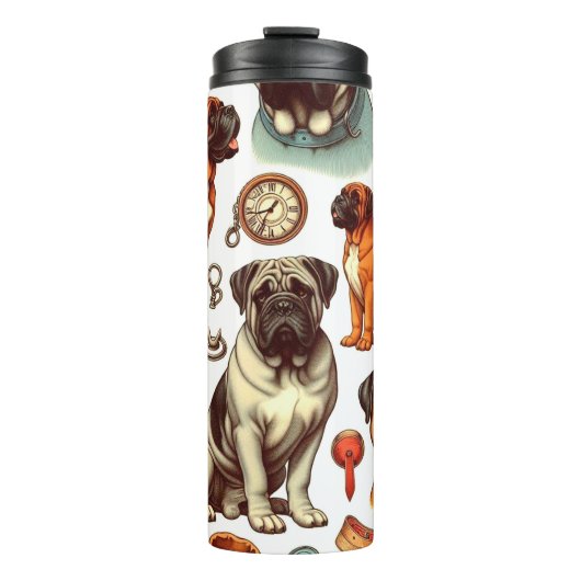 Bouteilles Isothermes Bullmastiff rétro (Devant)