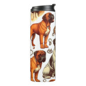 Bouteilles Isothermes Bullmastiff rétro (Tourné sur la gauche)