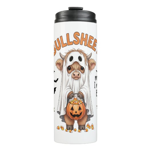 Bouteilles Isothermes Bullsheet Highland Cow Funny Ghost (Devant)