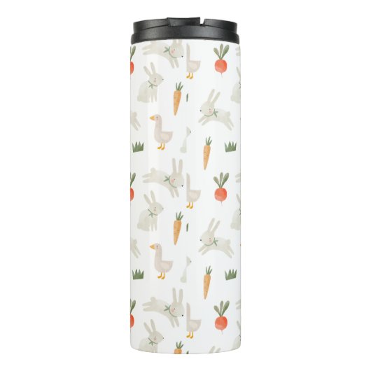 Bouteilles Isothermes Bunnies & Canards sur le Motif de ferme (Dos)