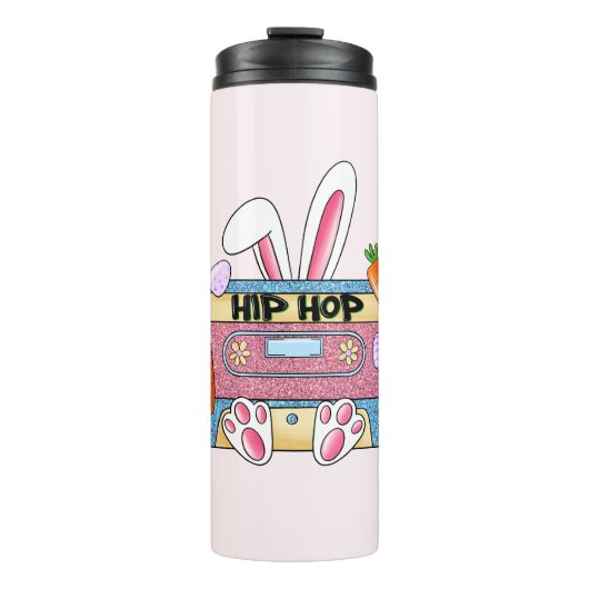 Bouteilles Isothermes Bunny de bande de cassette Hip hop (Devant)