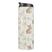 Bouteilles Isothermes Bunny Rabbits Daisy Flowers (Tourné sur la droite)