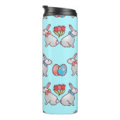 Bouteilles Isothermes Bunny seamless pattern with easter eggs and a bouq (Tourné sur la droite)