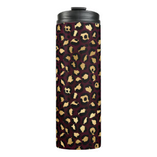 Bouteilles Isothermes Burgundy et Gold Leopard Series Design 8