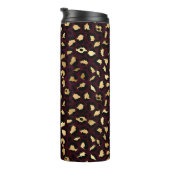 Bouteilles Isothermes Burgundy et Gold Leopard Series Design 8 (Tourné sur la droite)