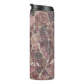 Bouteilles Isothermes Burgundy Red Abstract Sparkle (Tourné sur la droite)