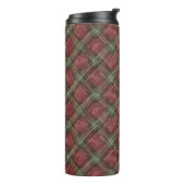 Bouteilles Isothermes Burgundy Red Green Plaid (Tourné sur la gauche)