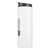 Bouteilles Isothermes Buvez plus d'eau | Simple minimaliste (Tourné sur la droite)