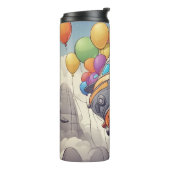 Bouteilles Isothermes Cabines spatiales avec ballons (Tourné sur la gauche)