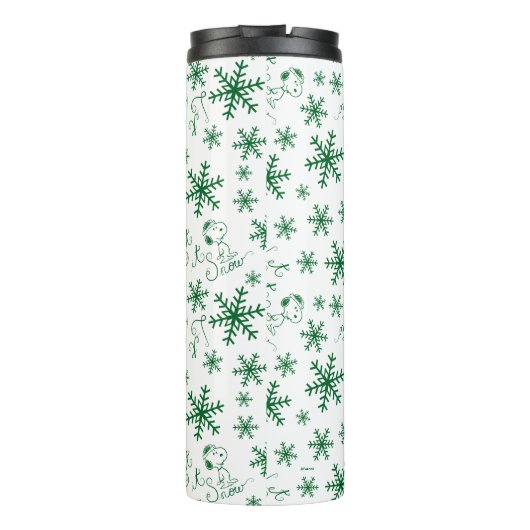 Bouteilles Isothermes cacahuètes | Christmas Snoopy Let It Snow Motif (Dos)