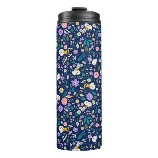 Bouteilles Isothermes cacahuètes en Motif de fleurs (Devant)