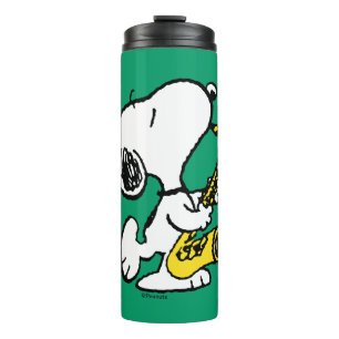 Bouteilles Isothermes cacahuètes   Lecteur Snoopy Saxophone